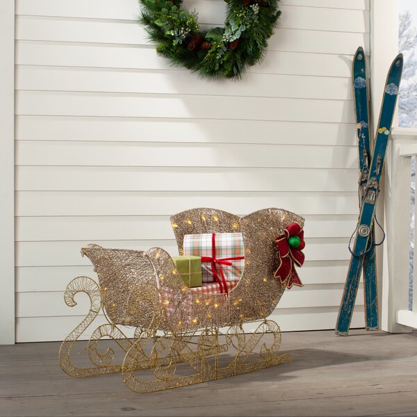 Three Posts™ Santas Sleigh Lighted Display And Reviews Wayfair